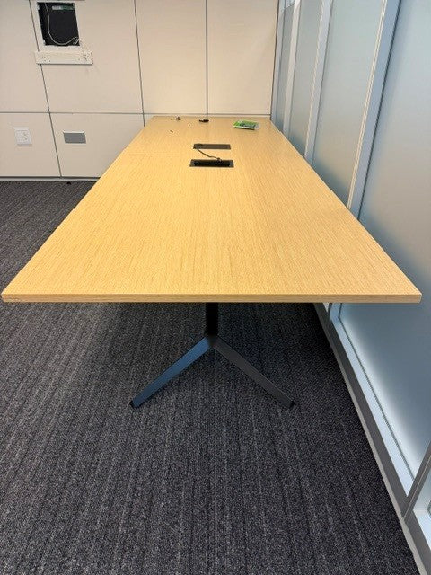 12' Rectangle Boardroom Table w/Electrical