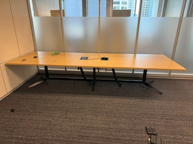 12' Rectangle Boardroom Table w/Electrical