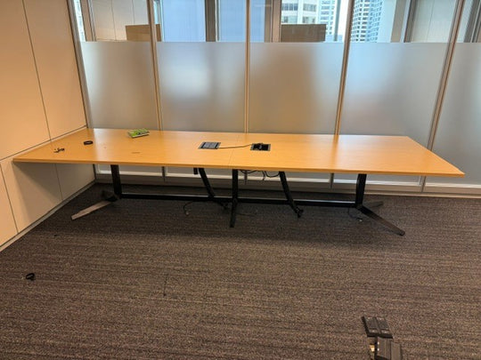 12' Rectangle Boardroom Table w/Electrical