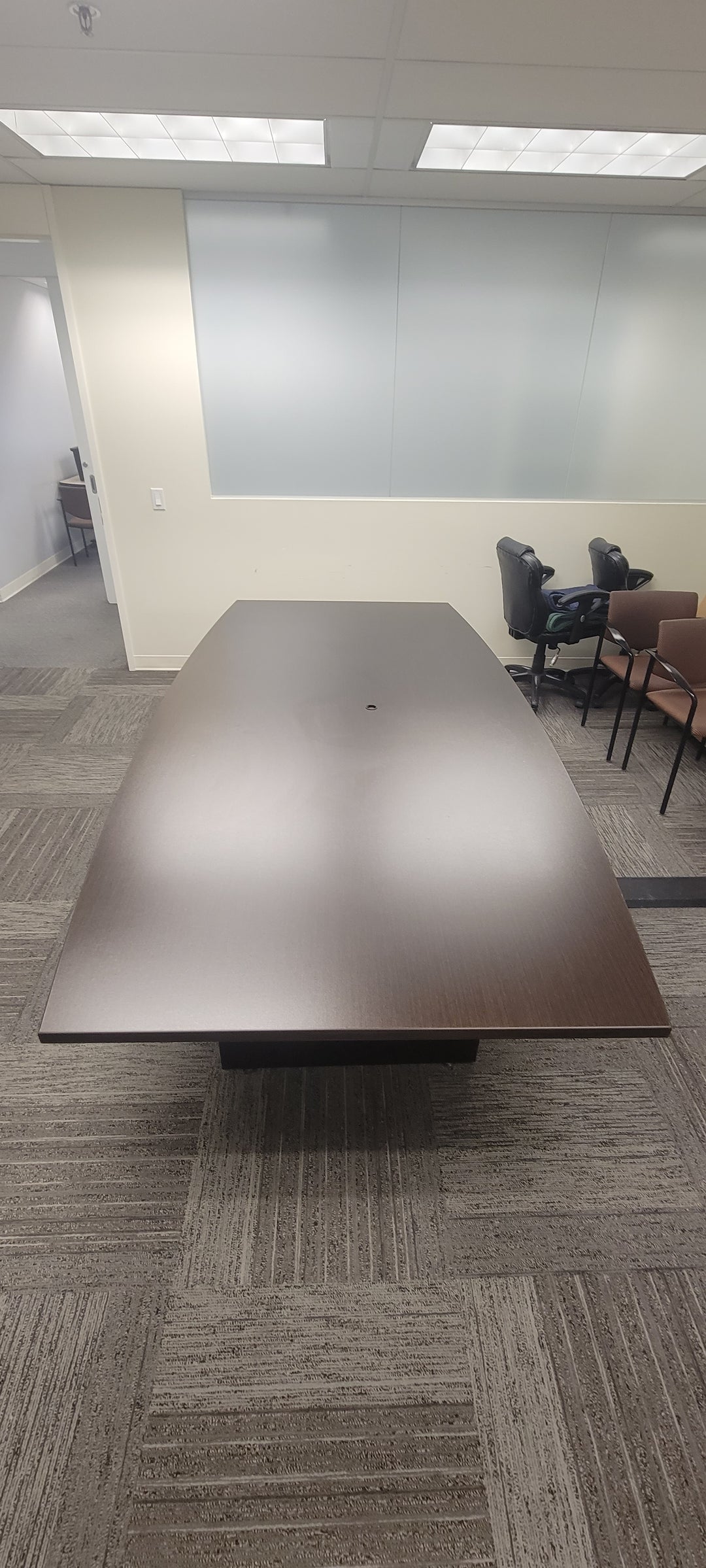 8' Boatshape Boardroom Table