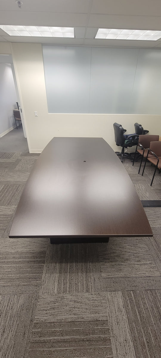 8' Boatshape Boardroom Table