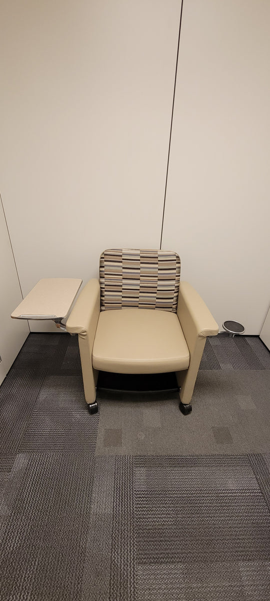 Mobile Leather Tablet Chair