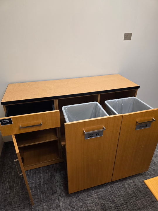 Garbage/Recycling Credenza