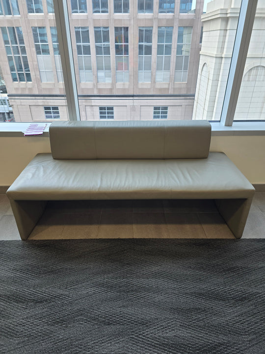 6' Leather Sofa Bench
