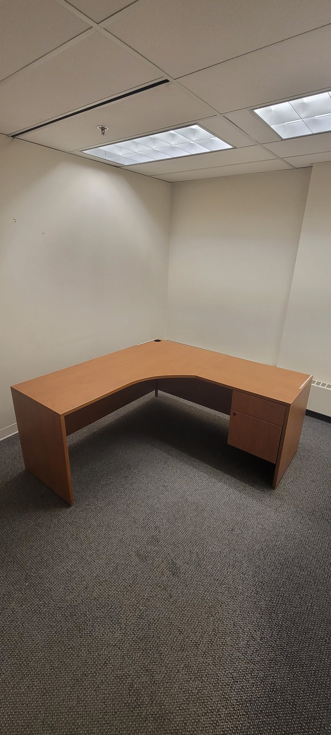L-Shape Desk w/BF Ped