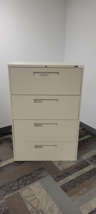 Global Metal Four High Lateral File Cabinet