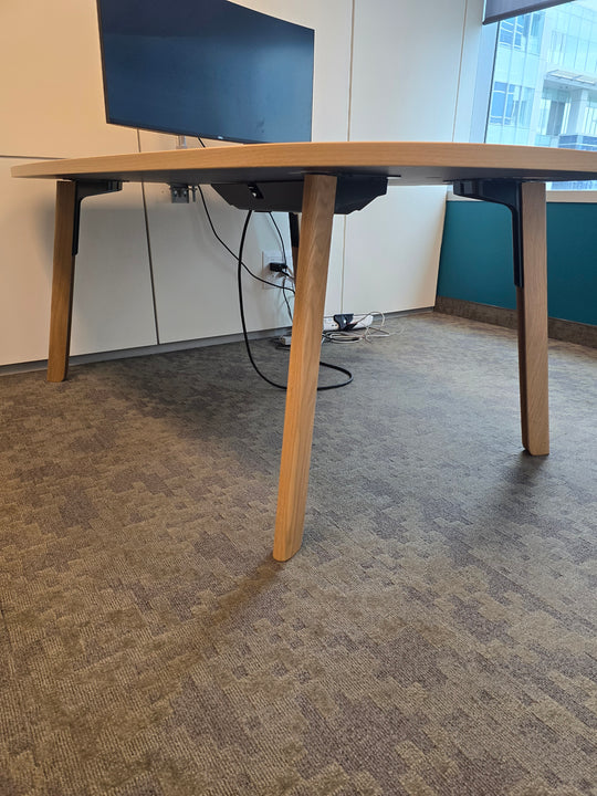 Steelcase Bullet Shape Conference Table w/Electrical
