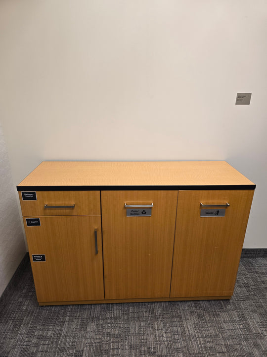 Garbage/Recycling Credenza