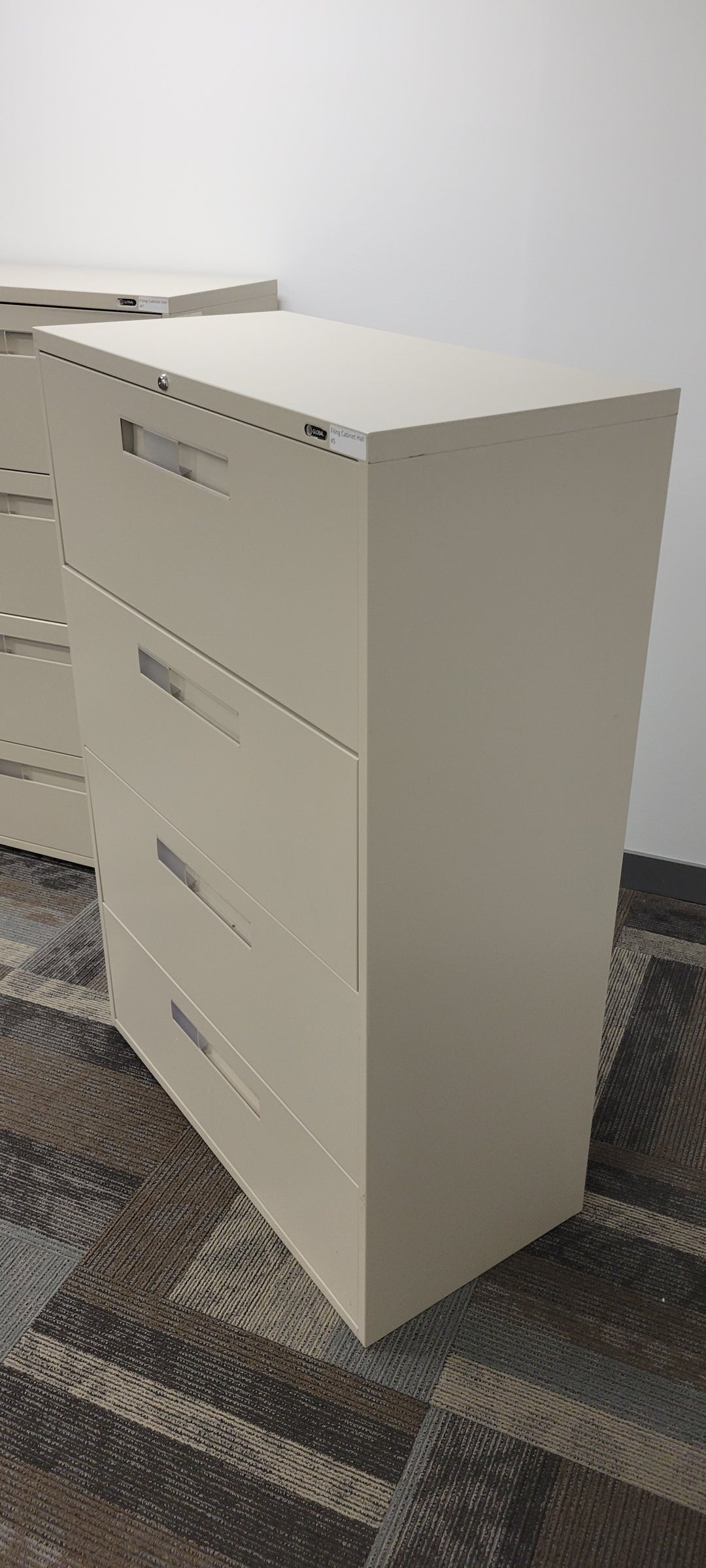 Global Metal Four High Lateral File Cabinet