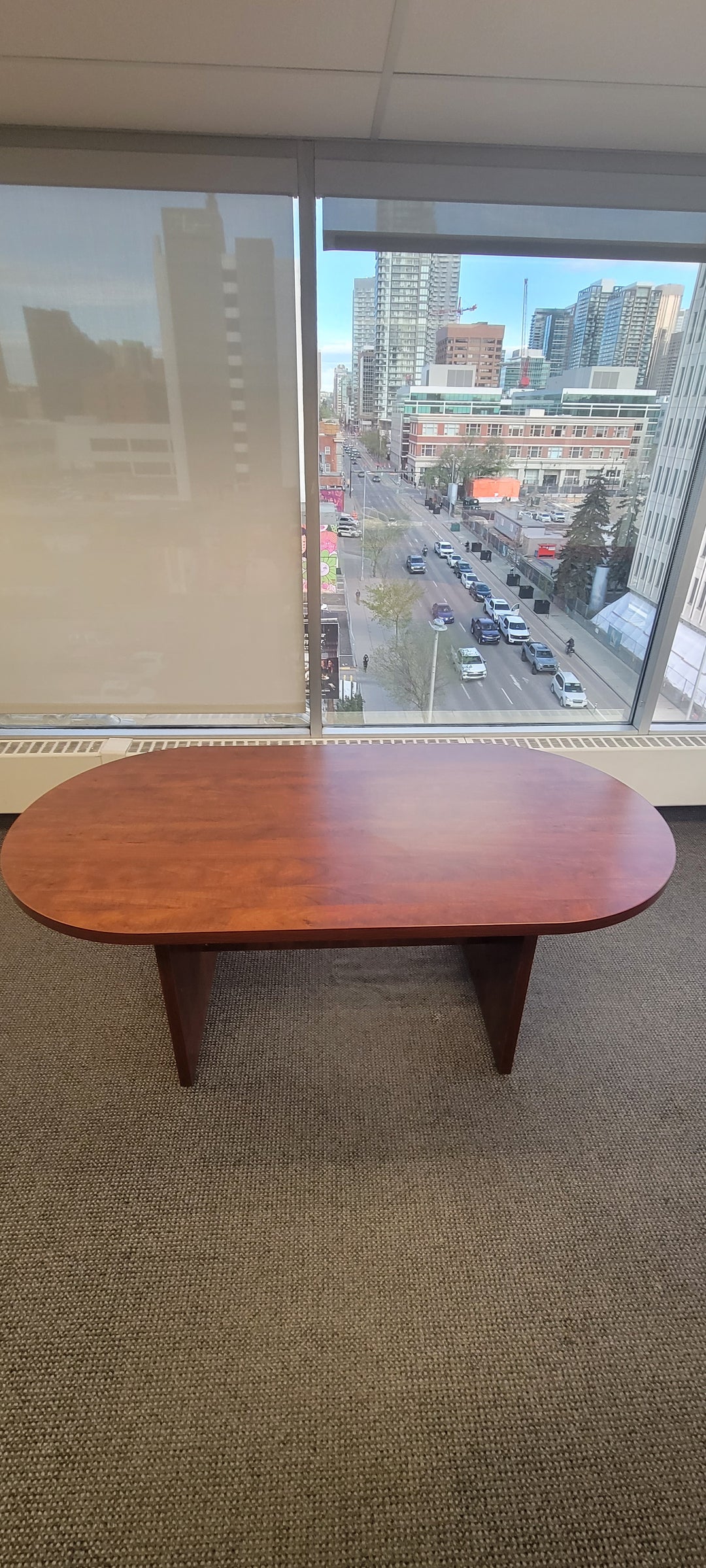 6' Racetrack Boardroom Table