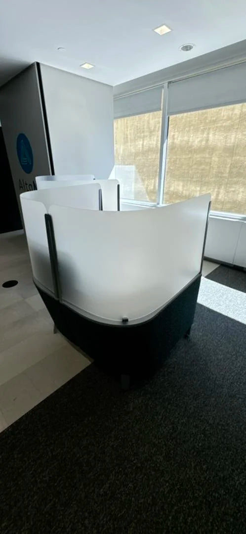 Tablet Chair Booth w/Foot Stool