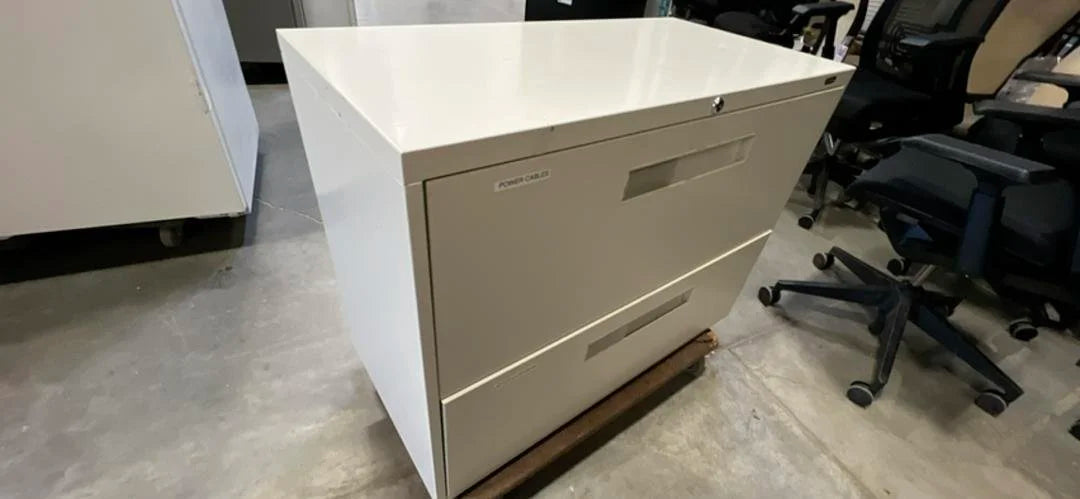 Metal 2-High Lateral File Cabinet