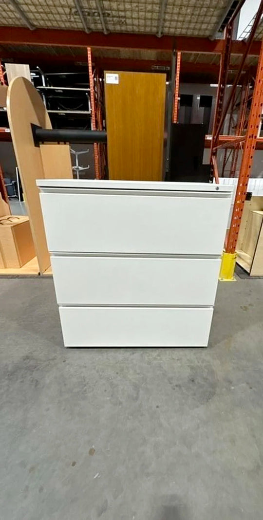 Herman Miller Metal 3-High Lateral File Cabinet