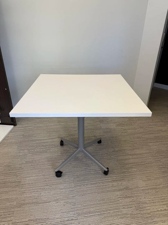 36" Mobile Square Height Adjustable Table
