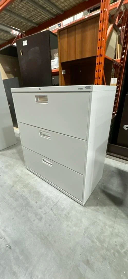 Hon Metal 3-High Lateral File Cabinet