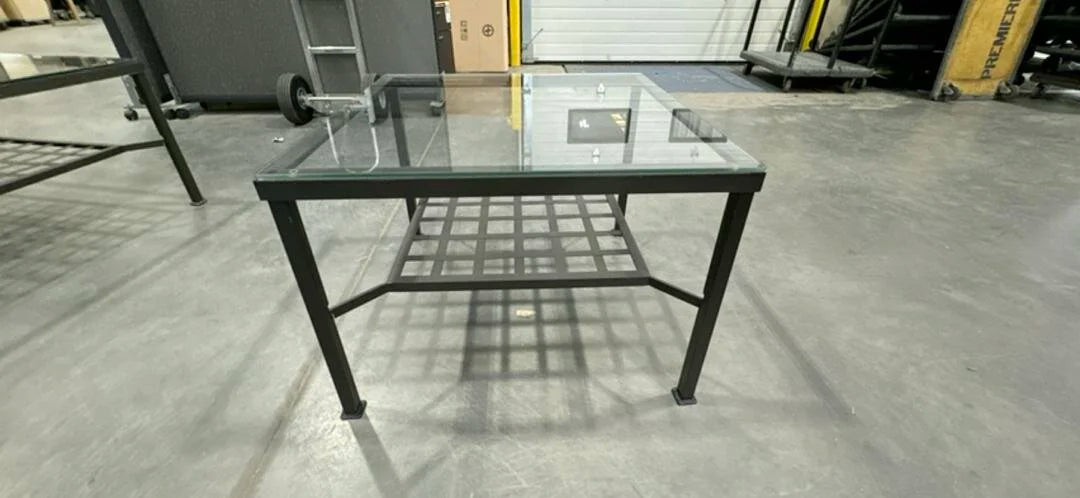 Metal/Glass End Table