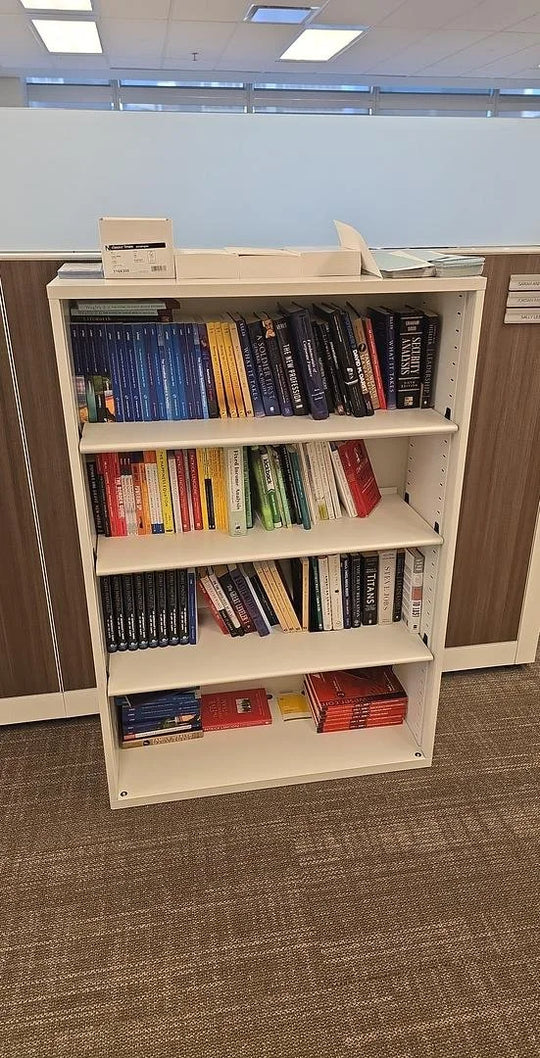 Metal 4 High Bookcase