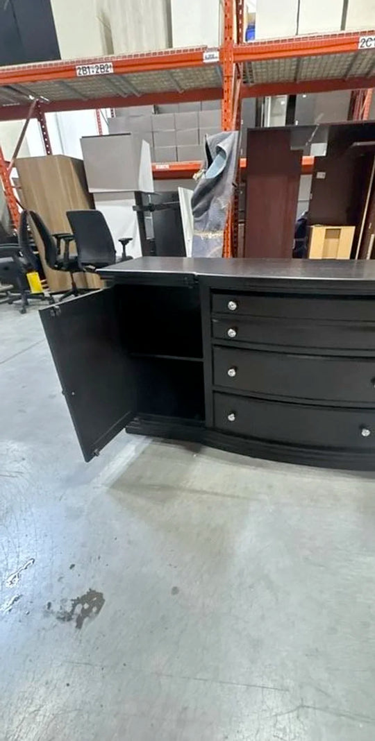 Wooden 2 Door 4 Drawer Credenza