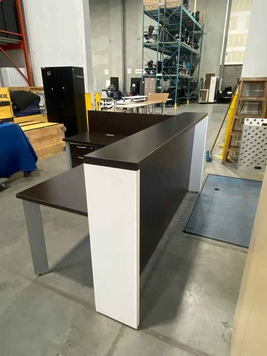 LH L-Shape Reception Desk w/BBF Ped
