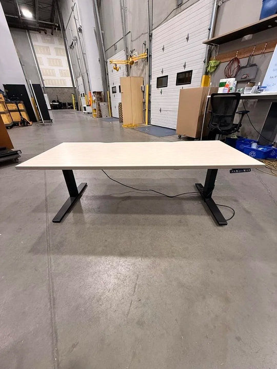 6' Electronic Sit Stand Desk w/Scallop