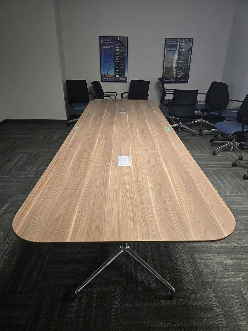 Steelcase 12' Rectangle Boardroom Table w/Electrical