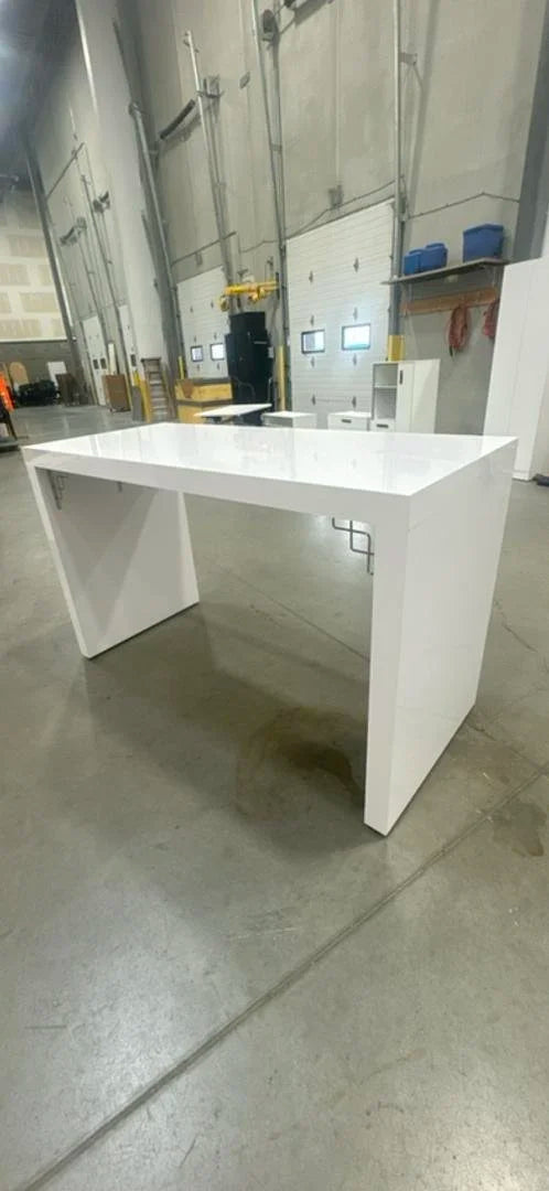 High Gloss Bar Height Island