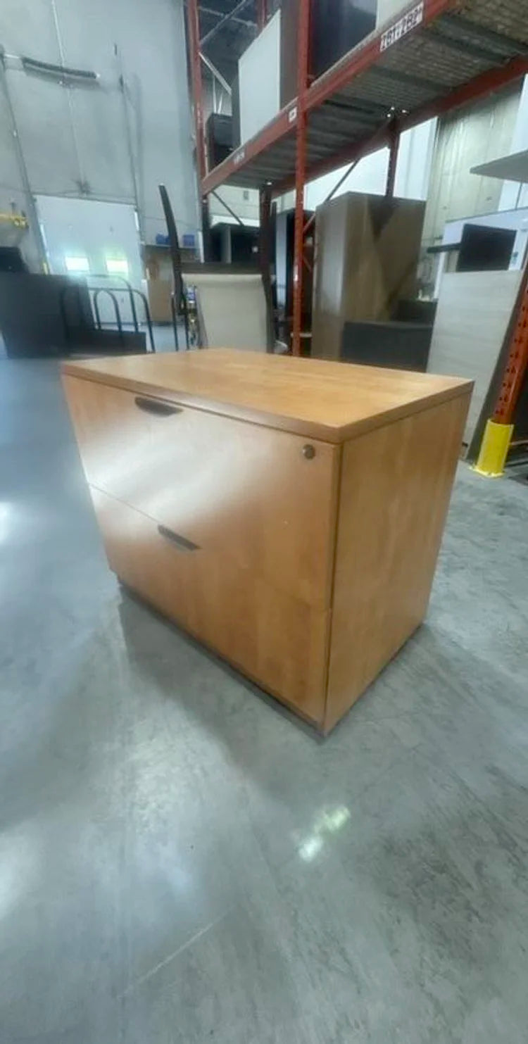 Wooden 2-High Lateral File Cabinet