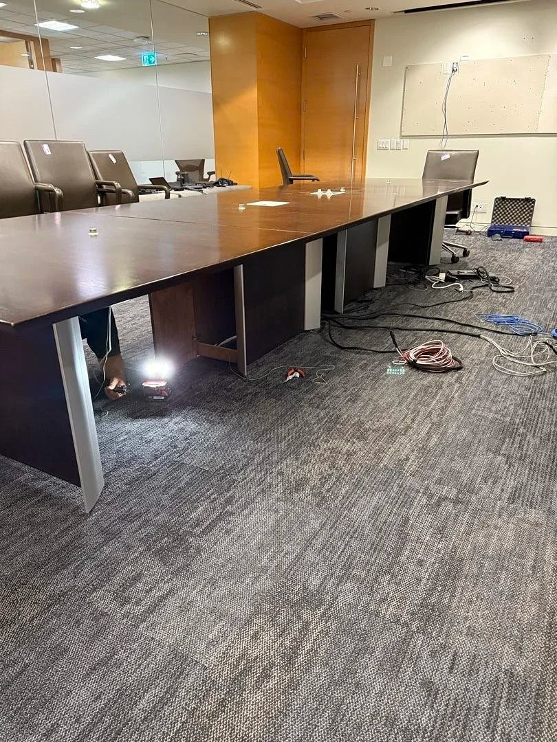 16' Rectangle Boardroom Table w/Electrical