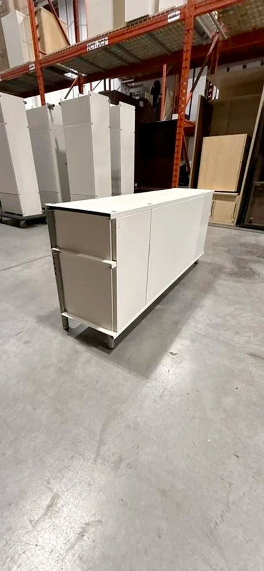 Metal 2-Drawer 1-Door Credenza