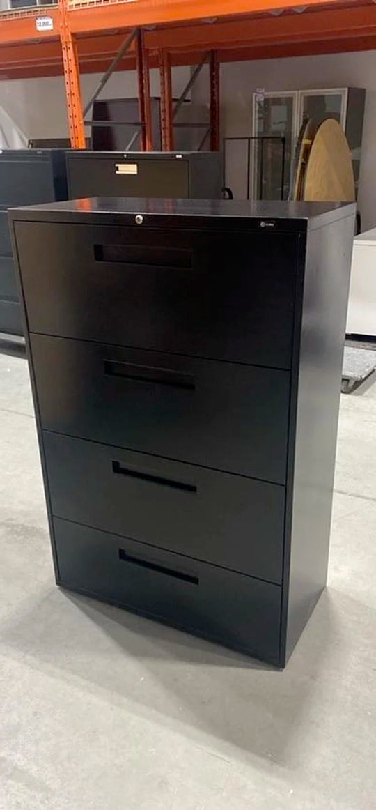 Global Metal 4 High Lateral File Caninet-Black