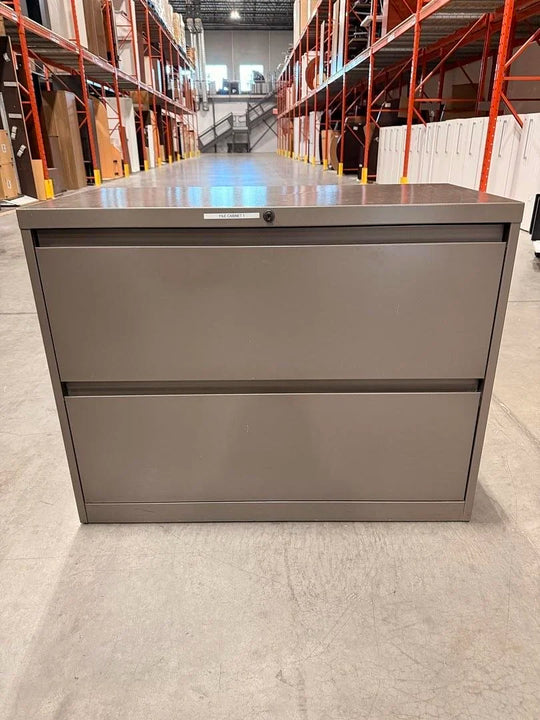 Metal 2-High Lateral File Cabinet