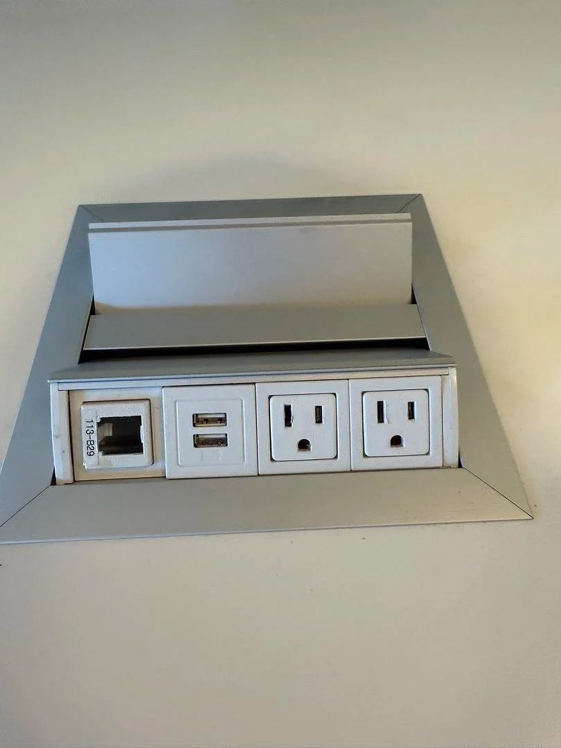 Rectangle Counter Height Table w/Electrical