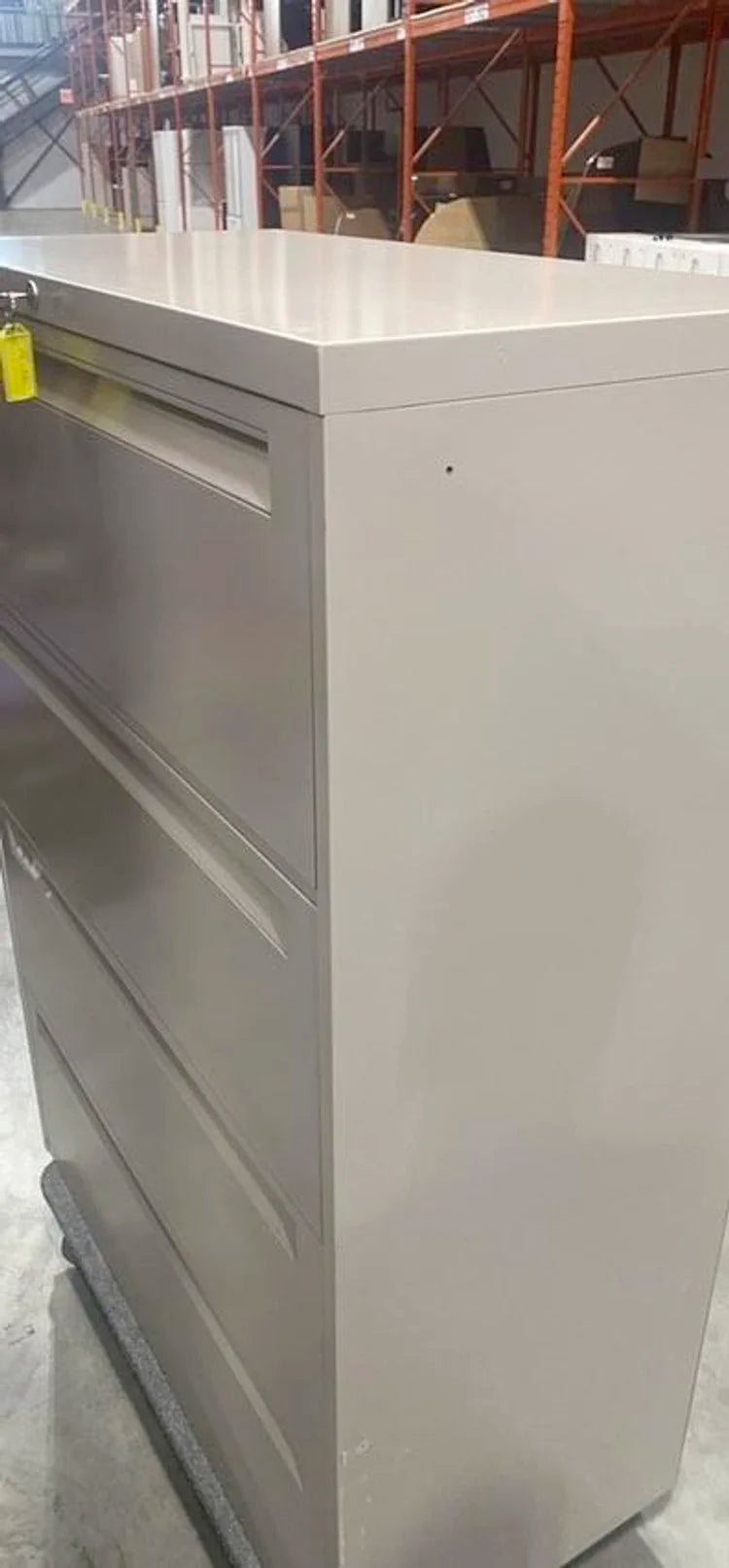 Metal 4-High Lateral File Cabinet (Holes on side )