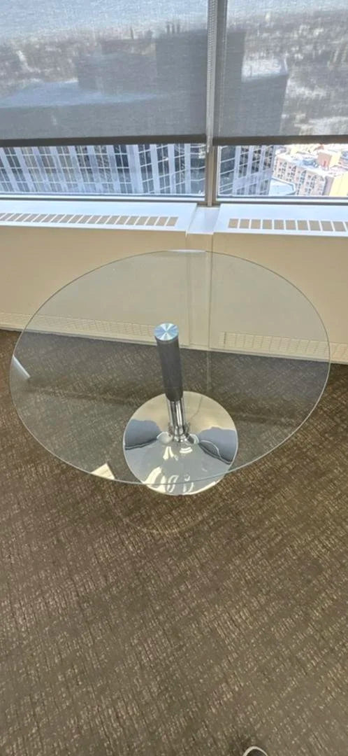 40" Round Glass Table