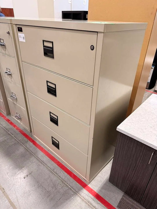 FireKing 4-High Lateral Fireproof Cabinet w/Key