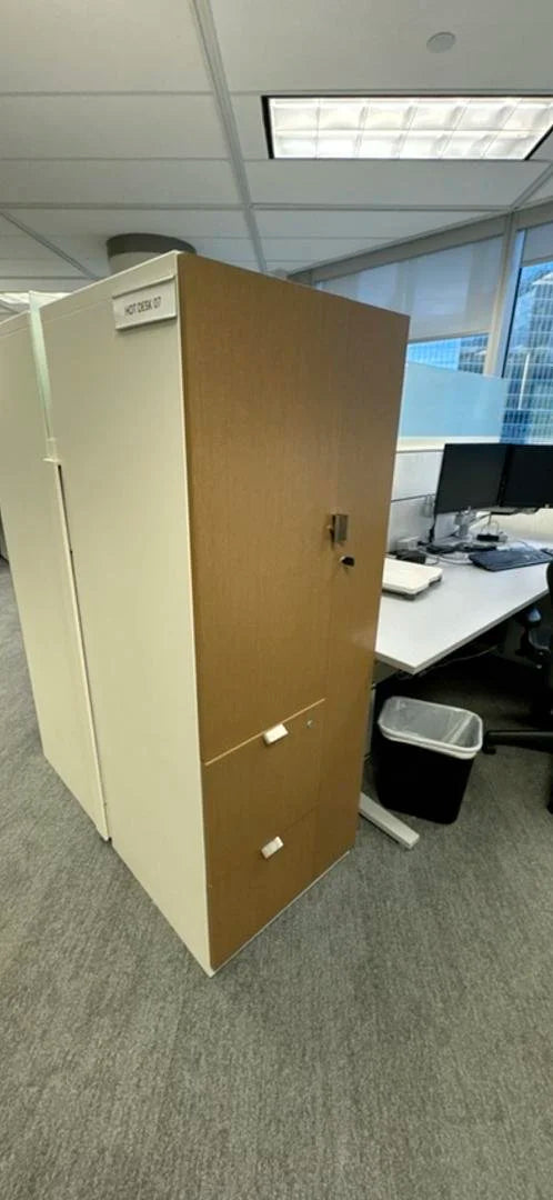 Metal/Wood Wardrobe Combo