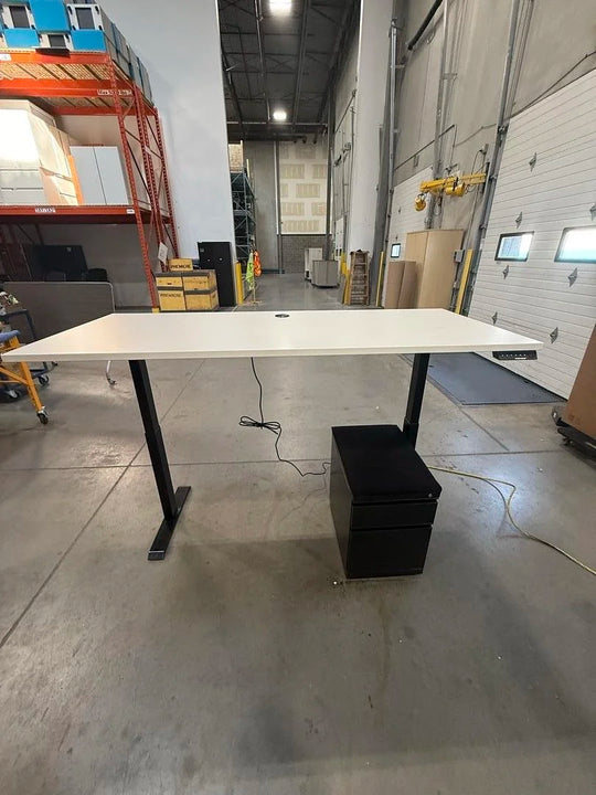 6' Electronic Sit Stand Desk w/Mobile BF Ped