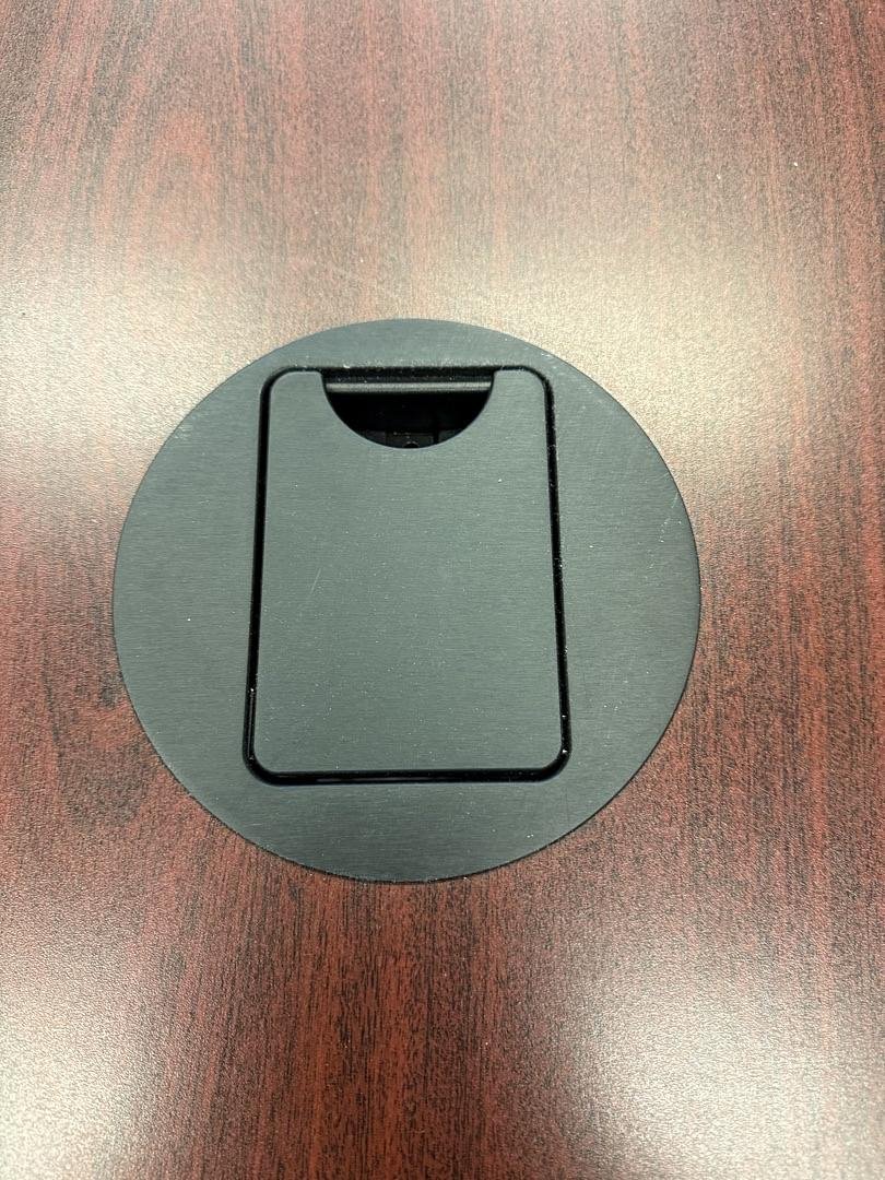 12' Boatshape Boardroom Table w/Electrical