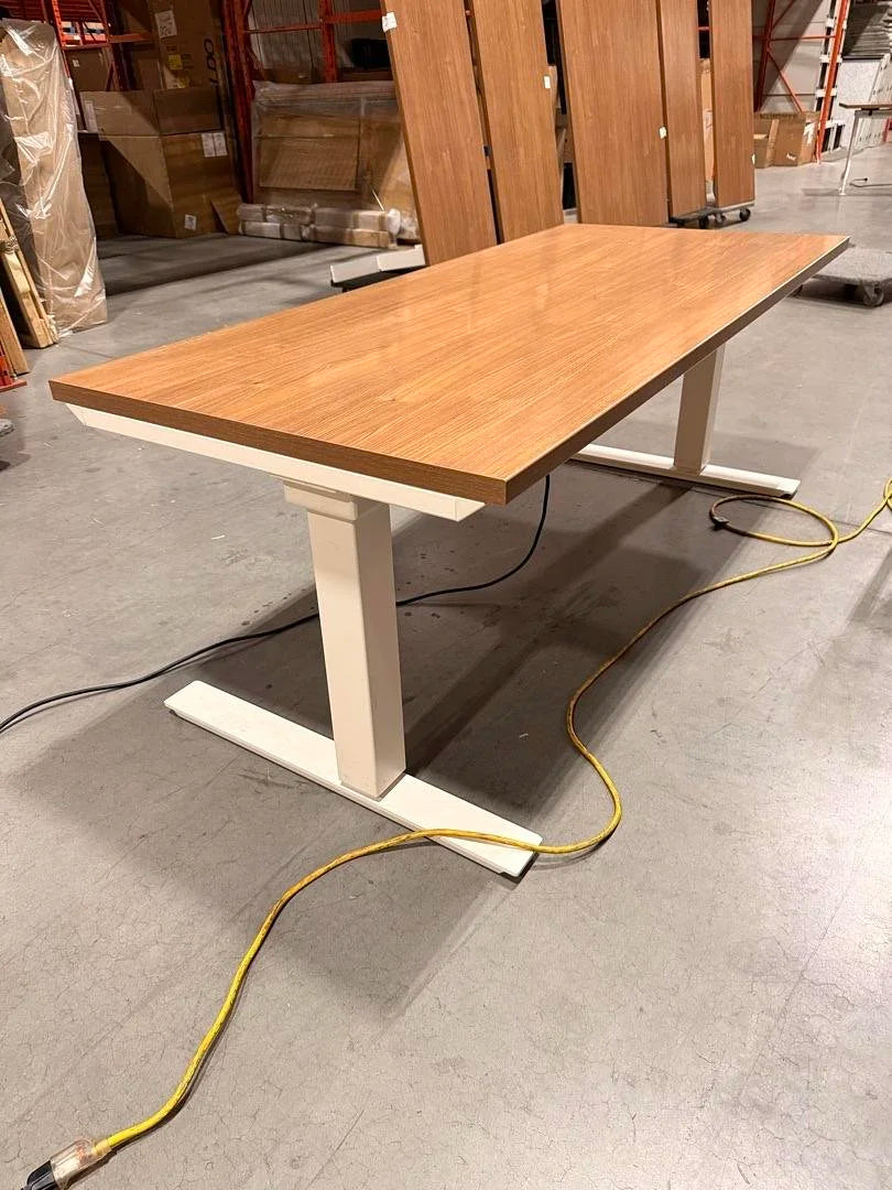 5.5' Haworth Electronic Sit Stand Desk