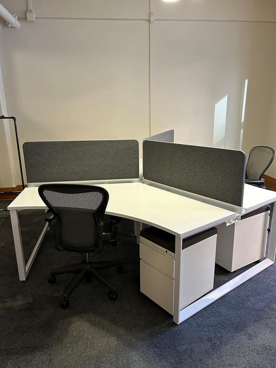 Workspace48 3-pod Workstation w/BF Ped