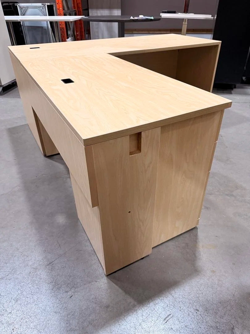 LH L-Shape Desk w/BBF Ped