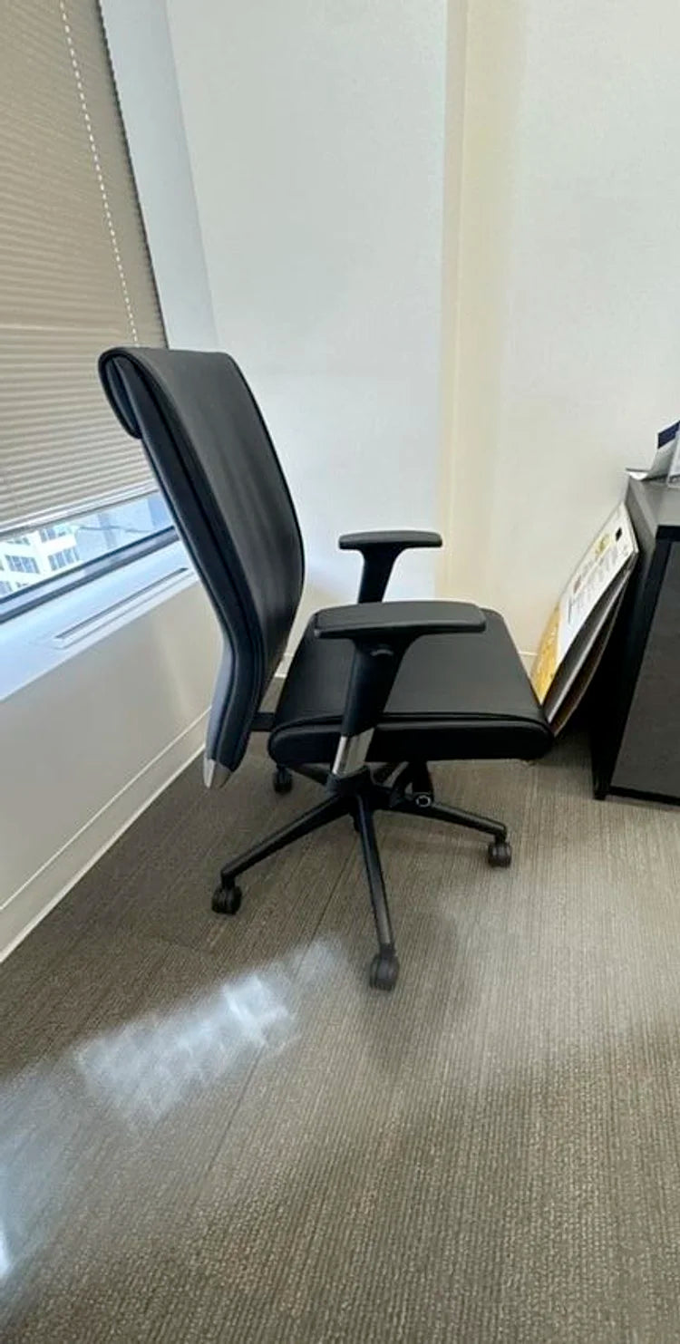 Leather Task Chair /Chrome