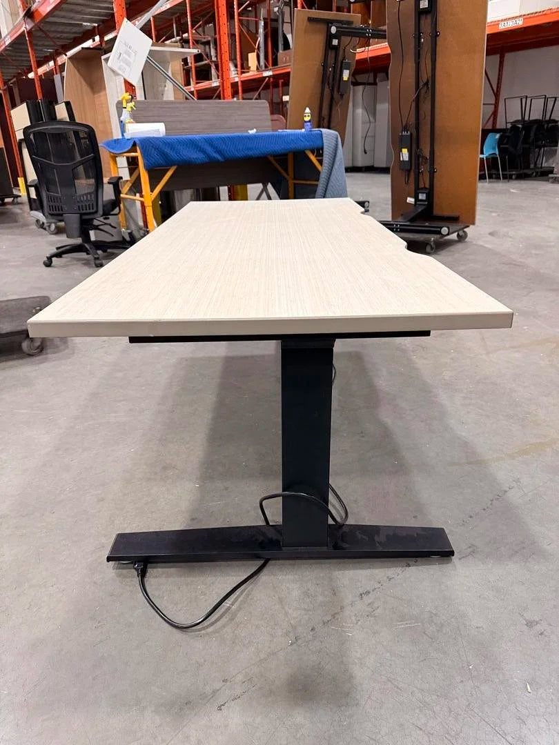 6' Electronic Sit Stand Desk w/Scallop