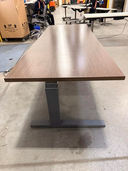 81" Electronic Sit Stand Desk w/BF Ped