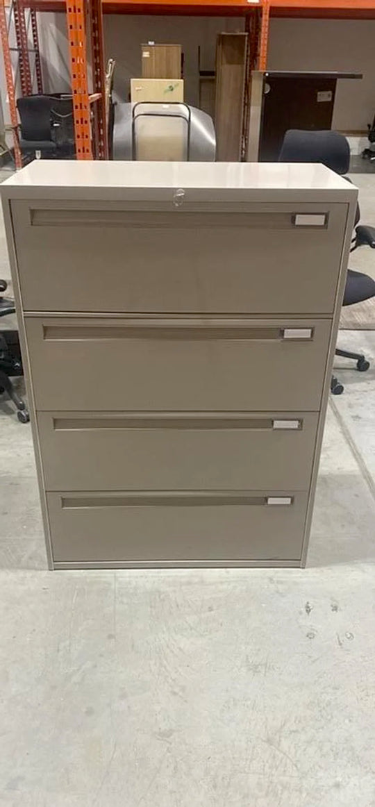 Metal 4-High Lateral File Cabinet
