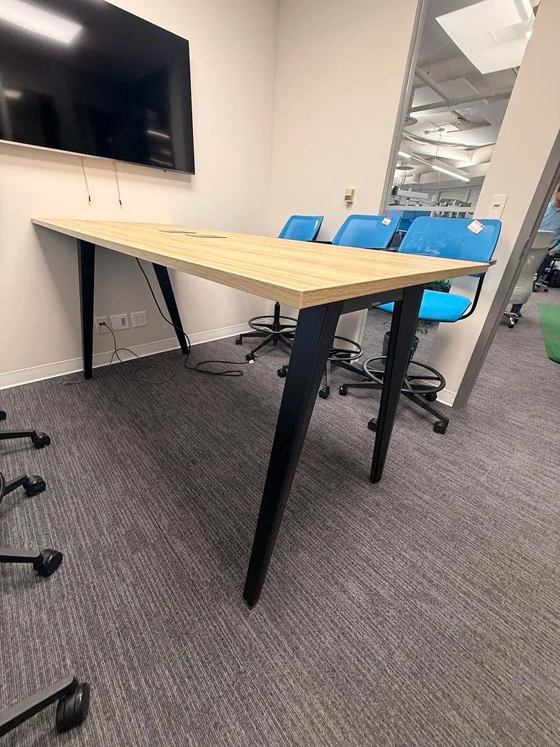 7' Steelcase Bar Height Meeting Table w/Electrical