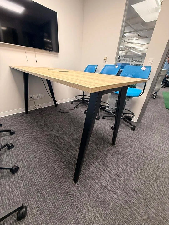 7' Steelcase Bar Height Meeting Table w/Electrical