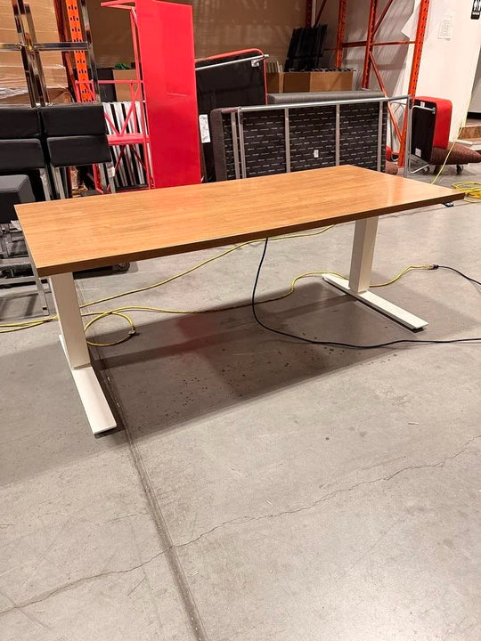 5.5' Haworth Electronic Sit Stand Desk