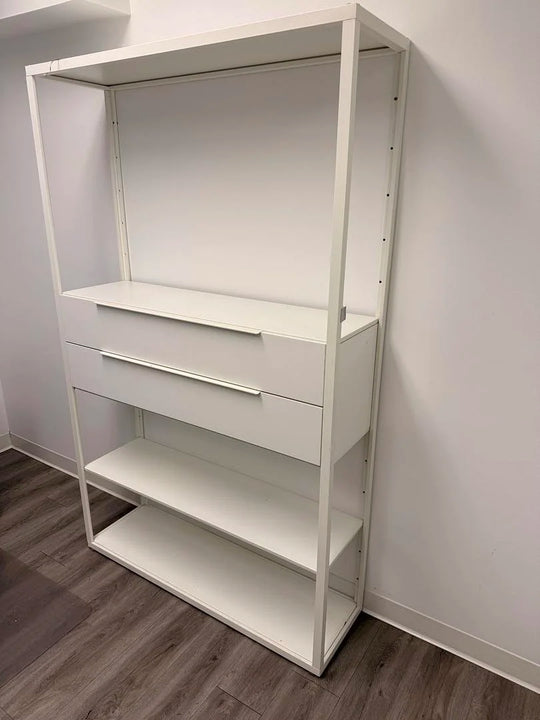 Metal Display Shelf w/2 Drawers