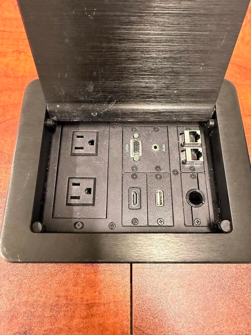 10' Boatshape Boardroom Table w/Electrical